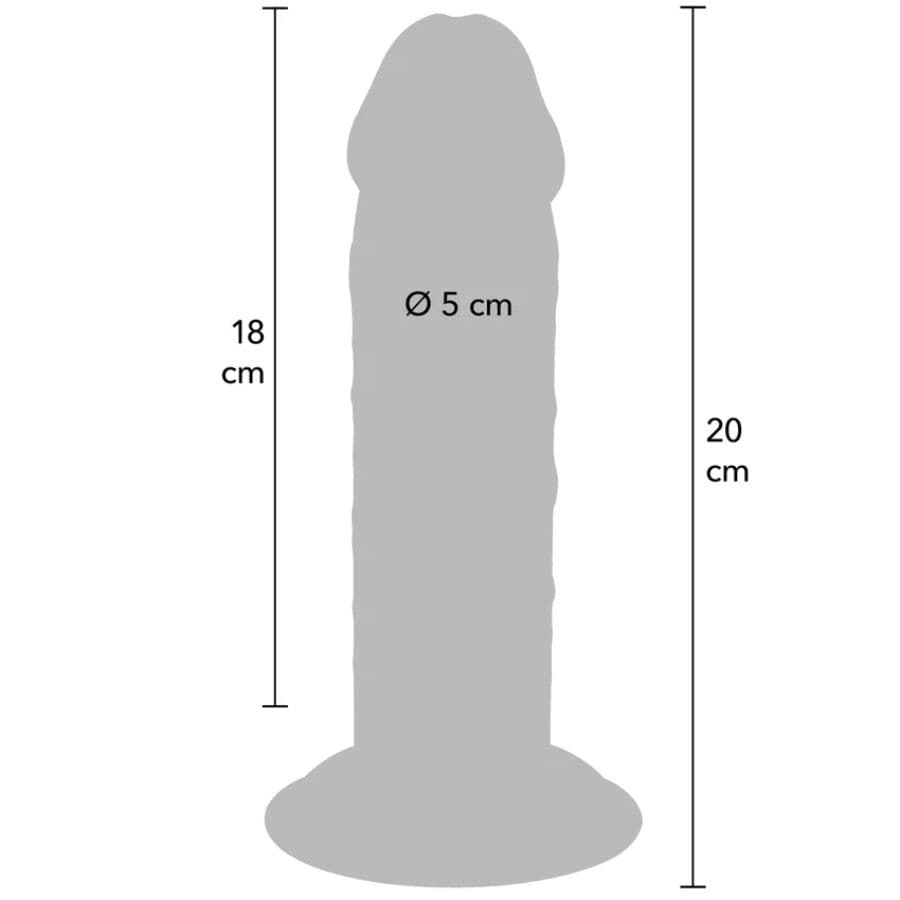 GET REAL - DELUXE THICK DOUBLE-DENSITY TPE DONG 20 CM 4