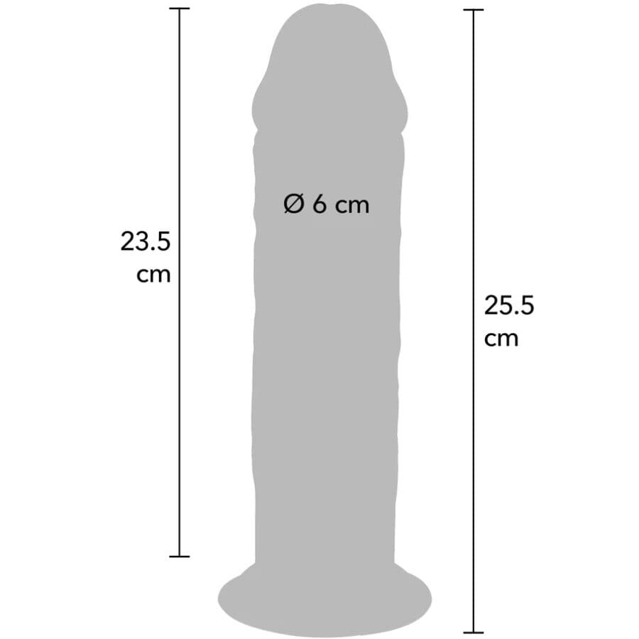 GET REAL - DELUXE THICK DOUBLE-DENSITY TPE DONG 25.5 CM 4