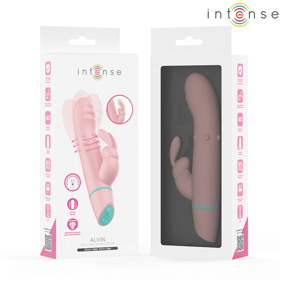 INTENSE - ALVIN RABBIT STIMULATOR & ROLLING VIBRATOR + OSCILLATING 4