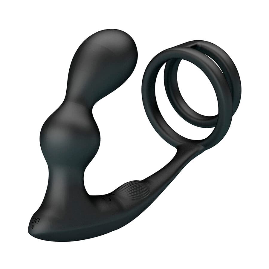 MR PLAY - VIBRATING ANAL PLUG WITH PENIS RING REMOTE CONTROL 3