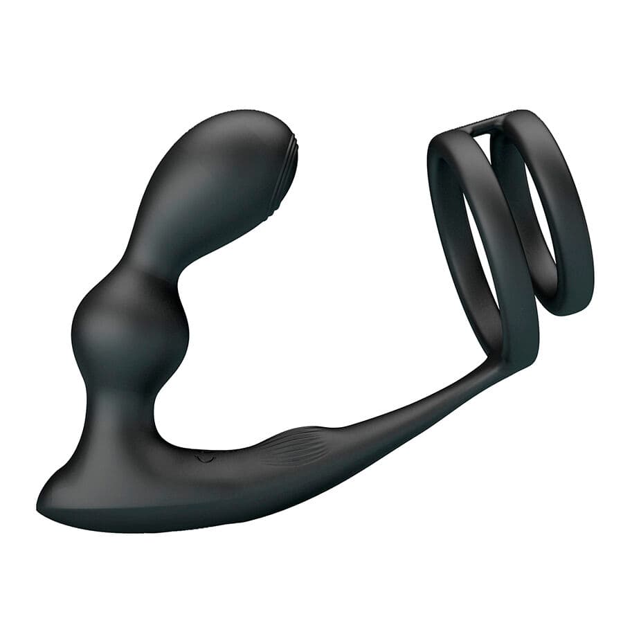 MR PLAY - VIBRATING ANAL PLUG WITH PENIS RING REMOTE CONTROL 4