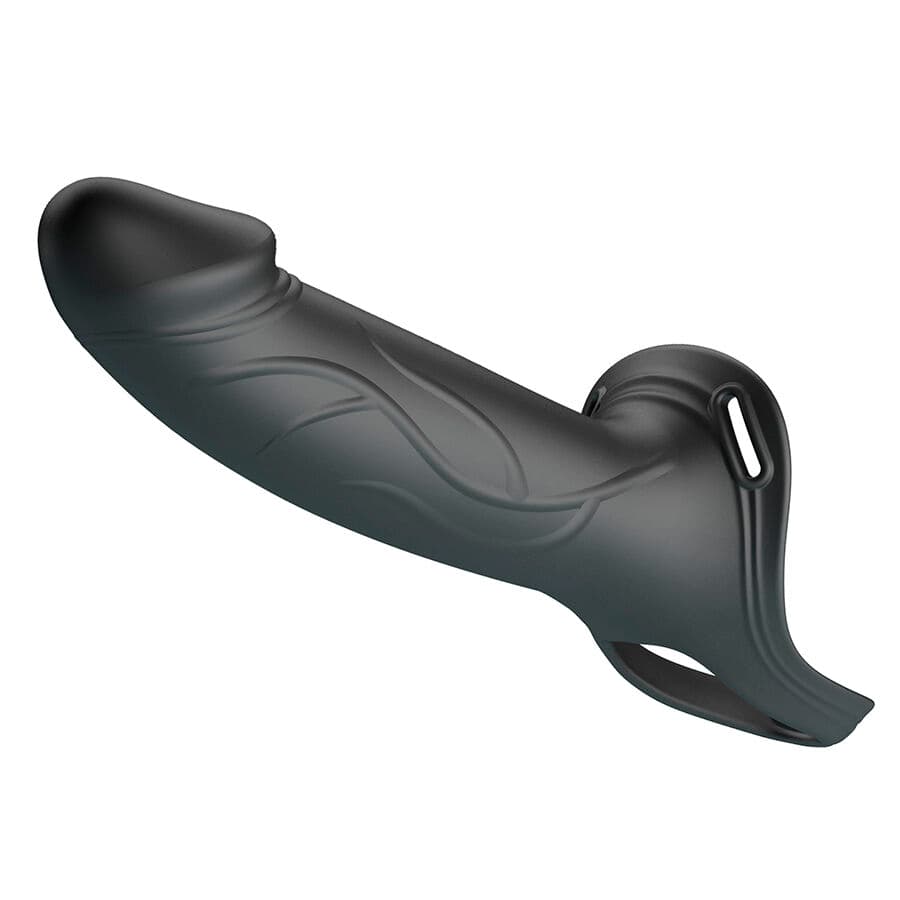 PRETTY LOVE - LANDON BLACK VIBRATING STRAP-ON 2