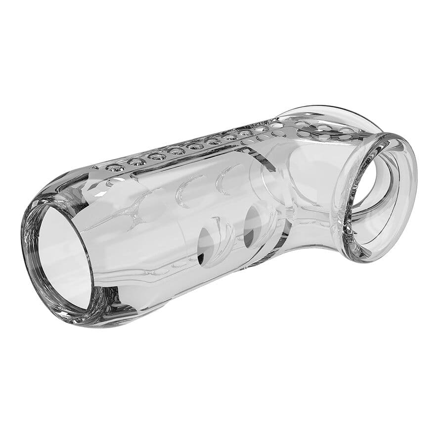 PRETTY LOVE - TRANSPARENT TEXTURED PENIS SHEATH 4