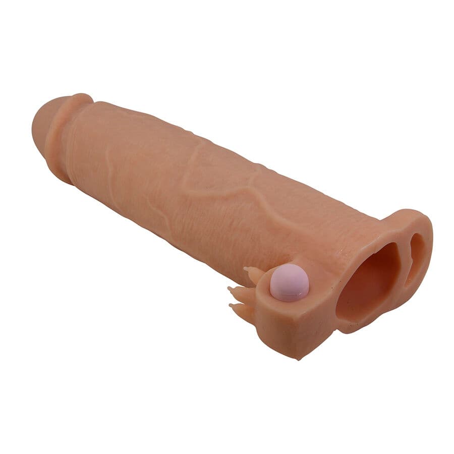 PRETTY LOVE - XERXES PENIS SLEEVE WITH CLITORAL STIMULATOR AND VIBRATION 3
