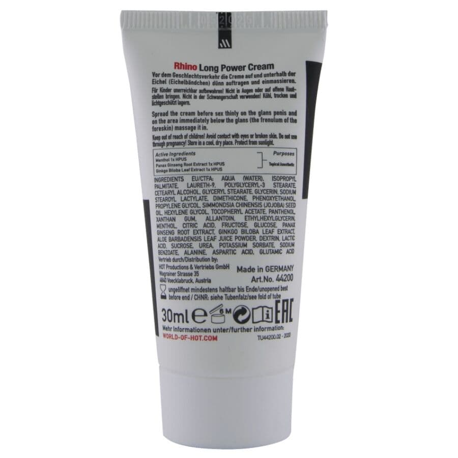 HOT - RHINO LONG POWER CREAM 30 ML 4
