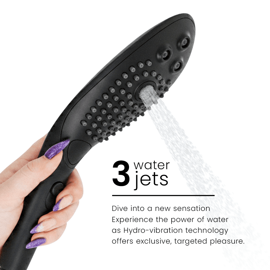 WOMANIZER - WAVE CLITORAL STIMULATING SHOWER HEAD BLACK 5