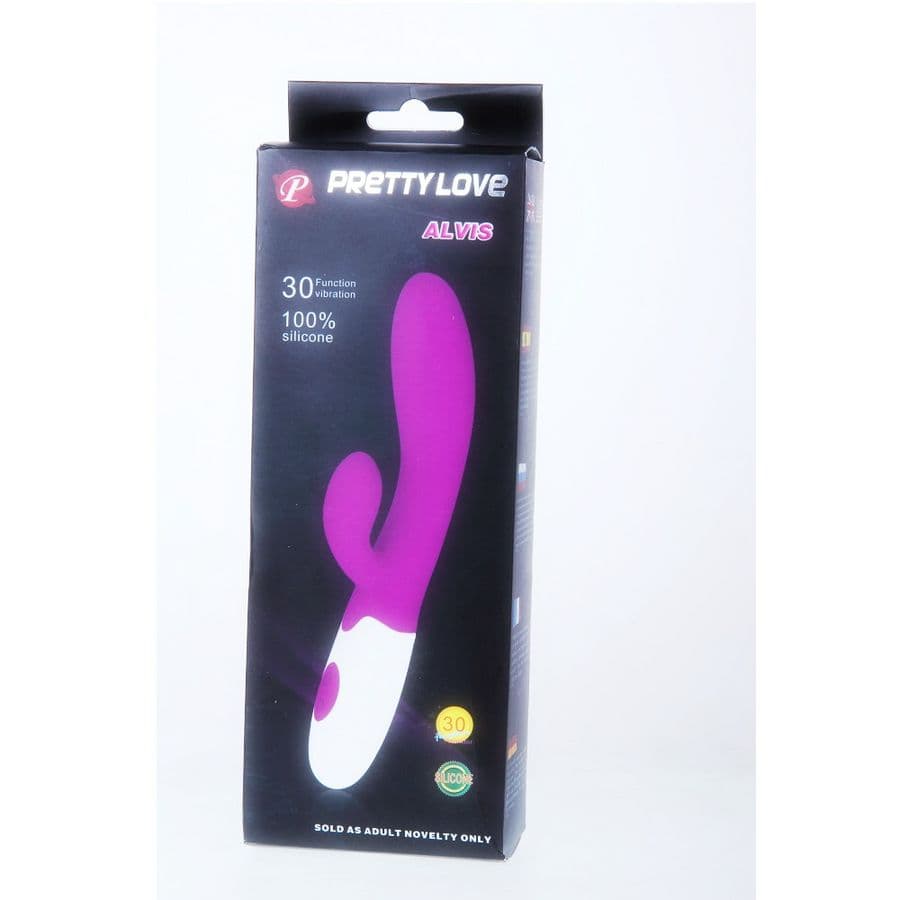 PRETTY LOVE - FLIRTATION ALVIS VIBRATOR WITH CLITORIS STIMULATOR 2