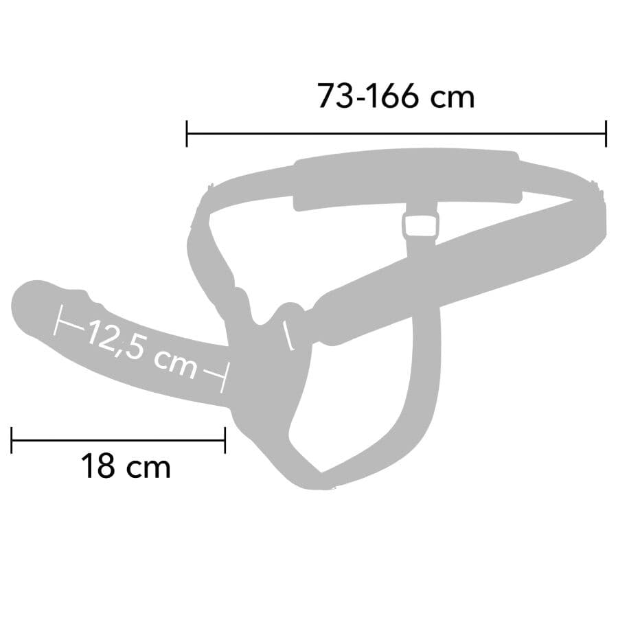 HIDDEN DESIRE - INFERNO VIBRATING PENIS SLEEVE STRAP-ON 18 CM 2