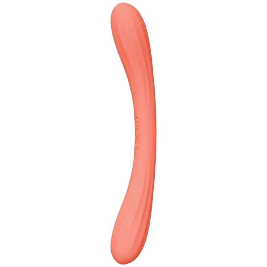 LELO - BOOMERANG DOUBLE ENDED VIBRATOR CORAL RED 2