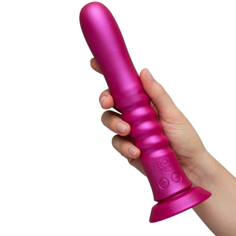 ROMP - JIGGLE UP AND DOWN VIBRATOR WITH PINK SUCTION CUP 3