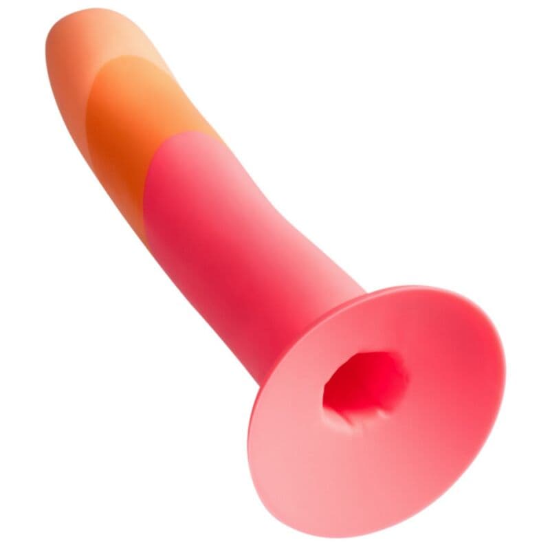 ROMP - DIZI SILICONE DILDO WITH SUCTION CUP TRICOLOR 18 CM 3