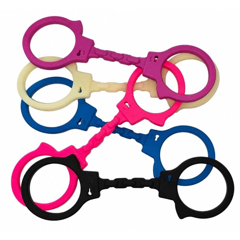 DIABLO PICANTE - SILICONE HANDCUFFS FUCHSIA 2