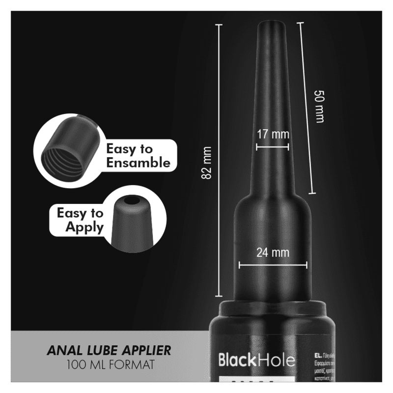 BLACK HOLE - ANAL LUBE APPLIER  L SIZE 100 ML 4