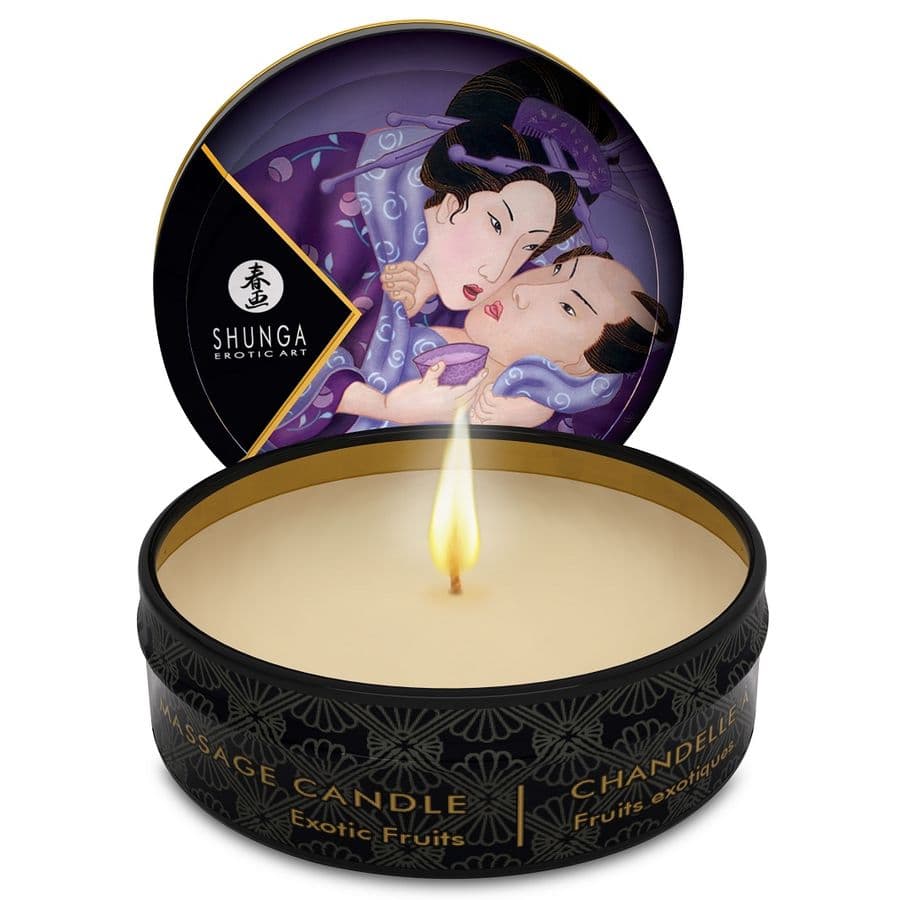 SHUNGA - MINI CARESS BY CANDLELIGHT DISPLAY MASSAGE CANDLES 24 UNITS 4