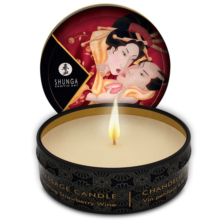 SHUNGA - MINI CARESS BY CANDLELIGHT DISPLAY MASSAGE CANDLES 24 UNITS 5