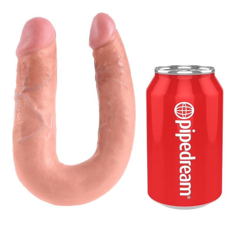 KING COCK - U-SHAPED MEDIUM DOUBLE TROUBLE FLESH 13.9 CM 4