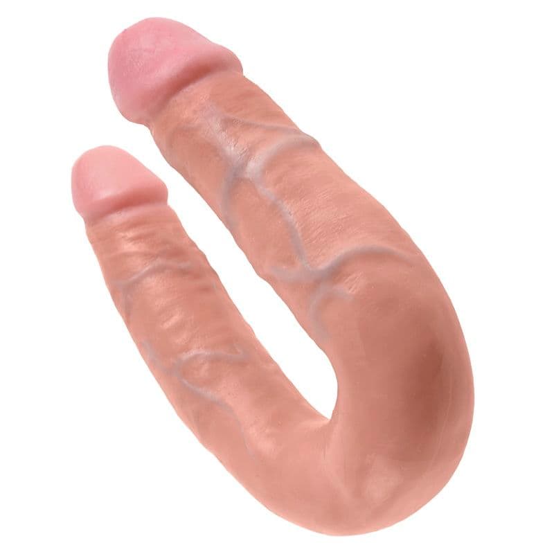KING COCK - U-SHAPED MEDIUM DOUBLE TROUBLE FLESH 13.9 CM 5