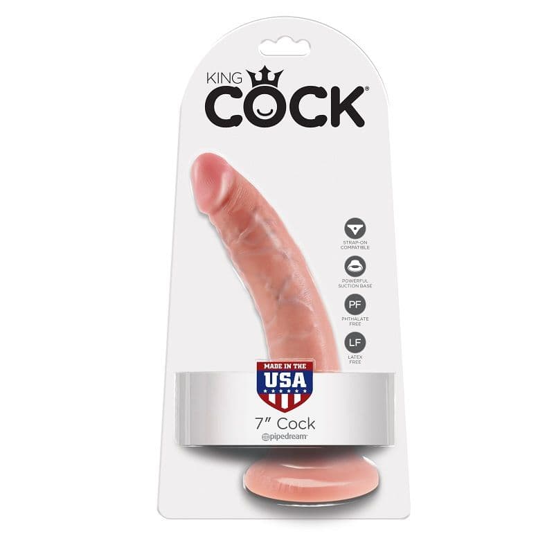KING COCK - 7 DILDO FLESH 17.8 CM 2