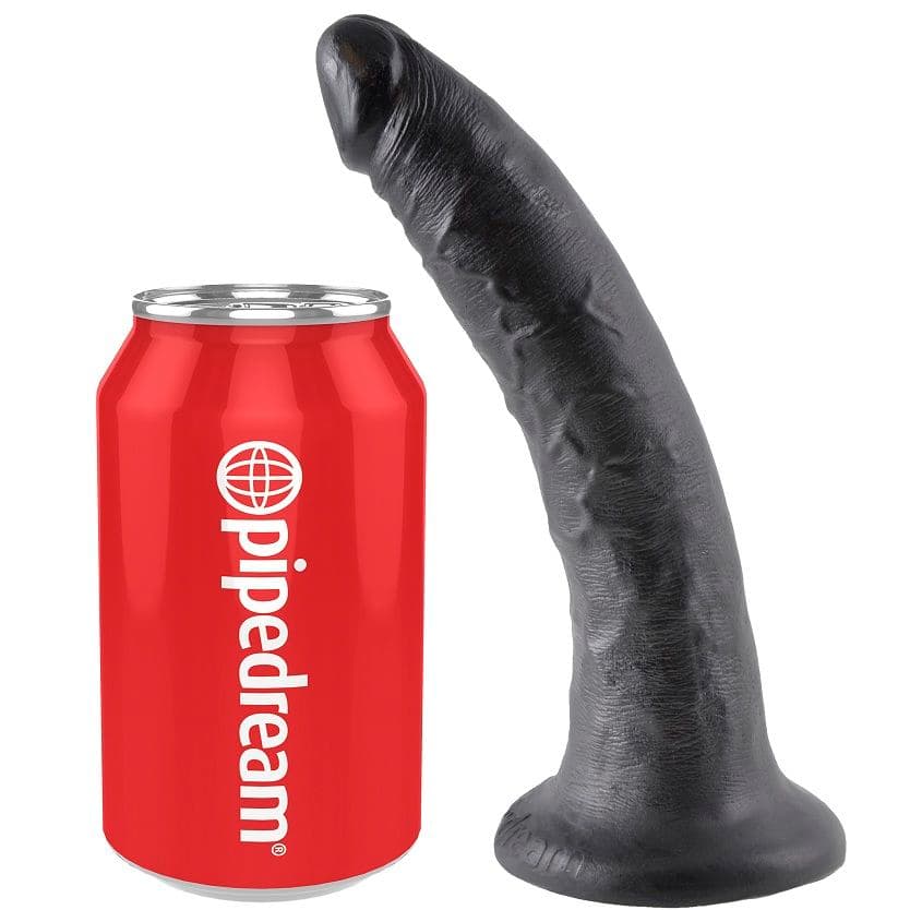 KING COCK - 7 DILDO BLACK 17.8 CM 3