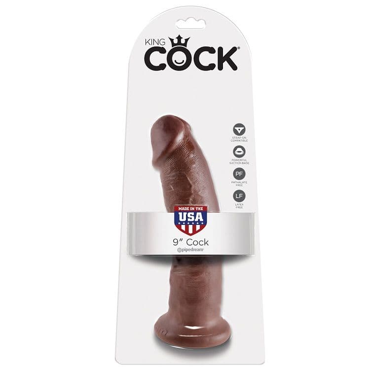 KING COCK - 9 DILDO BROWN 22.9 CM 2
