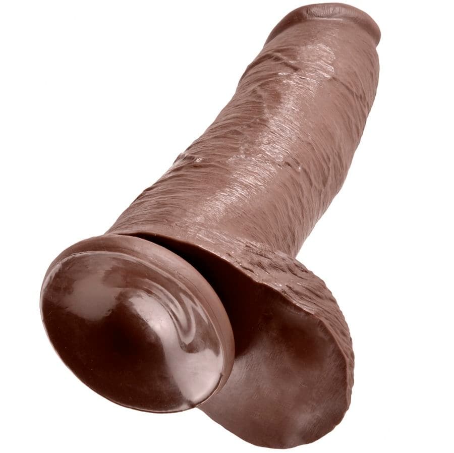 KING COCK - 12 DILDO BROWN WITH BALLS 30.48 CM 3