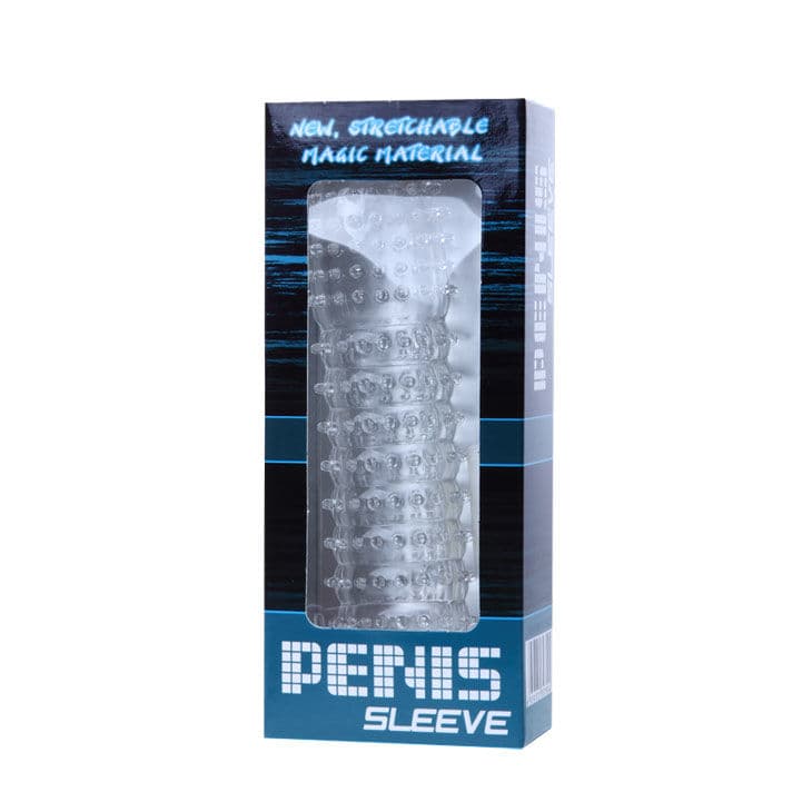 BAILE - PENIS SHEATH WITH TRANSPARENT STIMULATING POINTS 14 CM 5