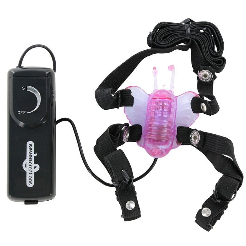 SEVEN CREATIONS - BUTTERFLY STIMULATOR WITH VIBRATION 2