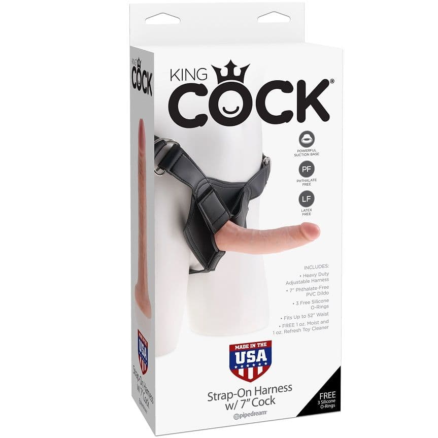 KING COCK - HARNESS WITH REALISTIC PENIS NATURAL 17.8 CM 4