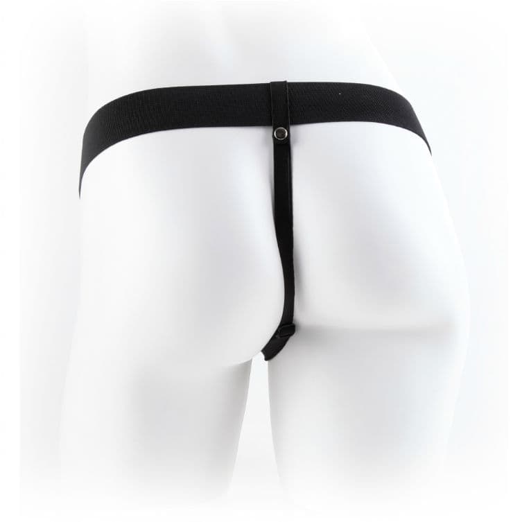 FETISH FANTASY SERIES - SERIES 7 HOLLOW STRAP-ON WITH BALLS 17.8CM FLESH 3