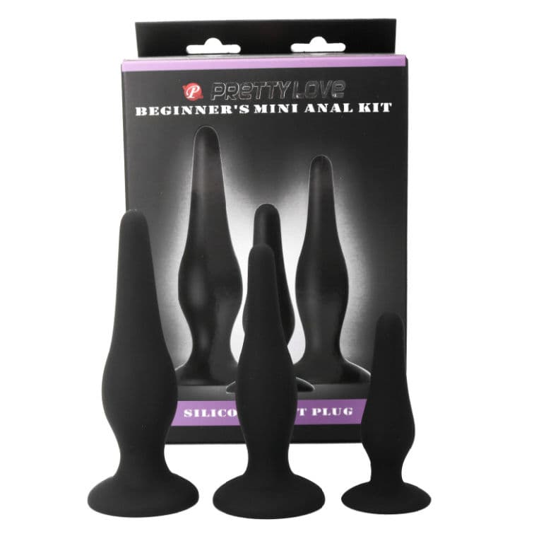 PRETTY LOVE - ANAL PLUGS SILICONE INITIATION KIT 2