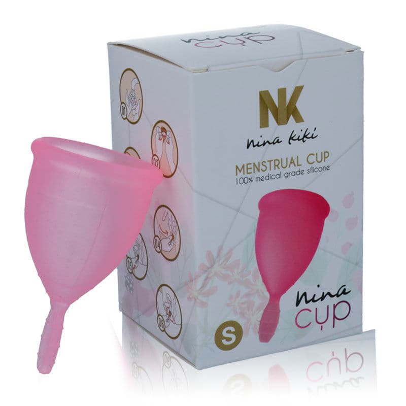 NINA KIKÍ - MENSTRUAL CUP PINK - SIZE S 5