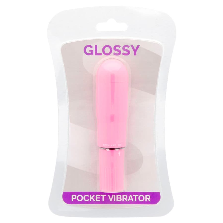 GLOSSY - POCKET VIBRATOR DEEP ROSE 3