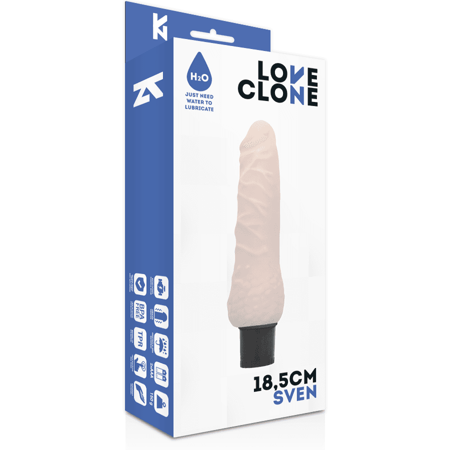 LOVECLONE - SVEN SELF LUBRICATION VIBRATOR 18.5 CM -O- 3.3 CM 4