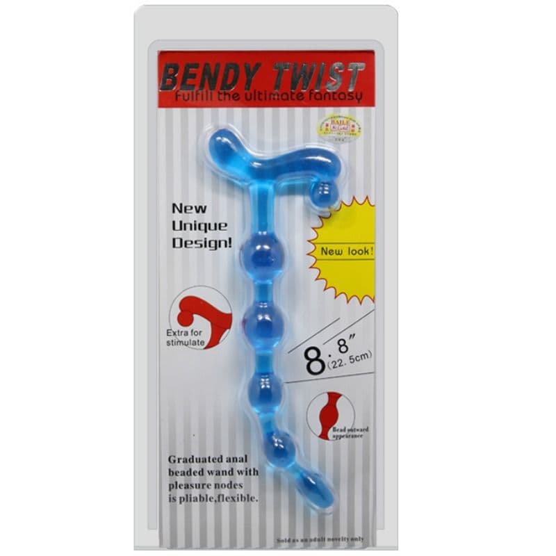 BAILE - BENDY TWIST BLUE ANAL BALLS 2