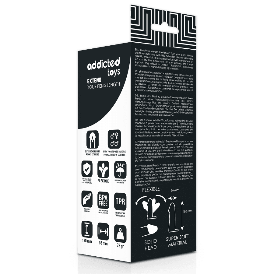 ADDICTED TOYS - EXTEND YOUR PENIS 18 CM 4