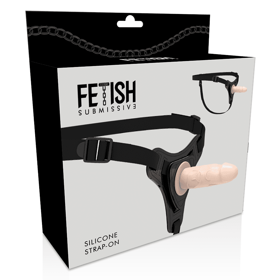 FETISH SUBMISSIVE HARNESS - FLESH REALISTIC SILICONE 12.5 CM 4