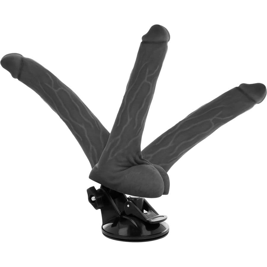 BASECOCK - VIBRADOR REALÍSTICO ARTICULABLE CONTROL REMOTO 18.5 CM -O- 4 CM 5