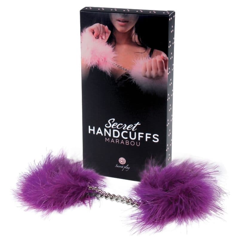 SECRETPLAY - PURPLE MARABOU HANDCUFFS 5