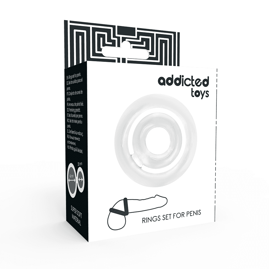 ADDICTED TOYS - POTENZ- C-RING PENIS CLEAR 4