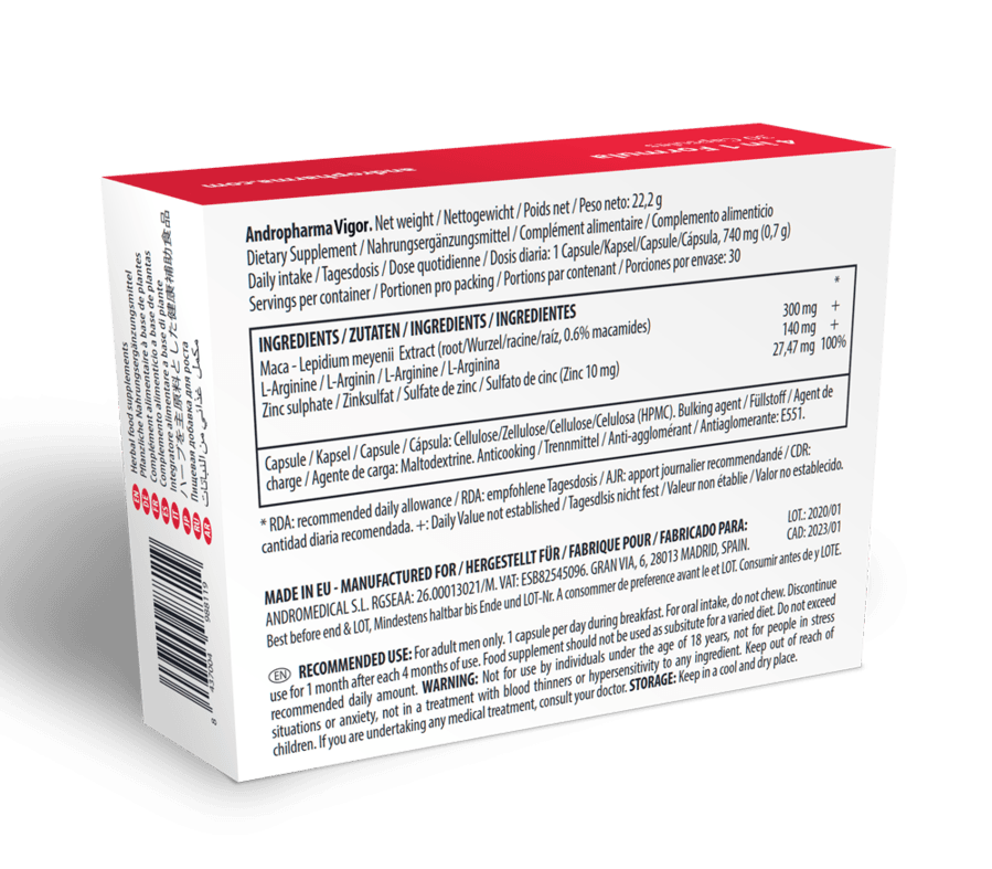 ANDROPHARMA VIGOR - LIBIDO ENHANCING SUPPLEMENT 2