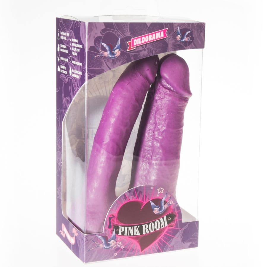 PINK ROOM - ARTHUS REALISTIC DILDO PURPLE 17CM/15.5CM 2