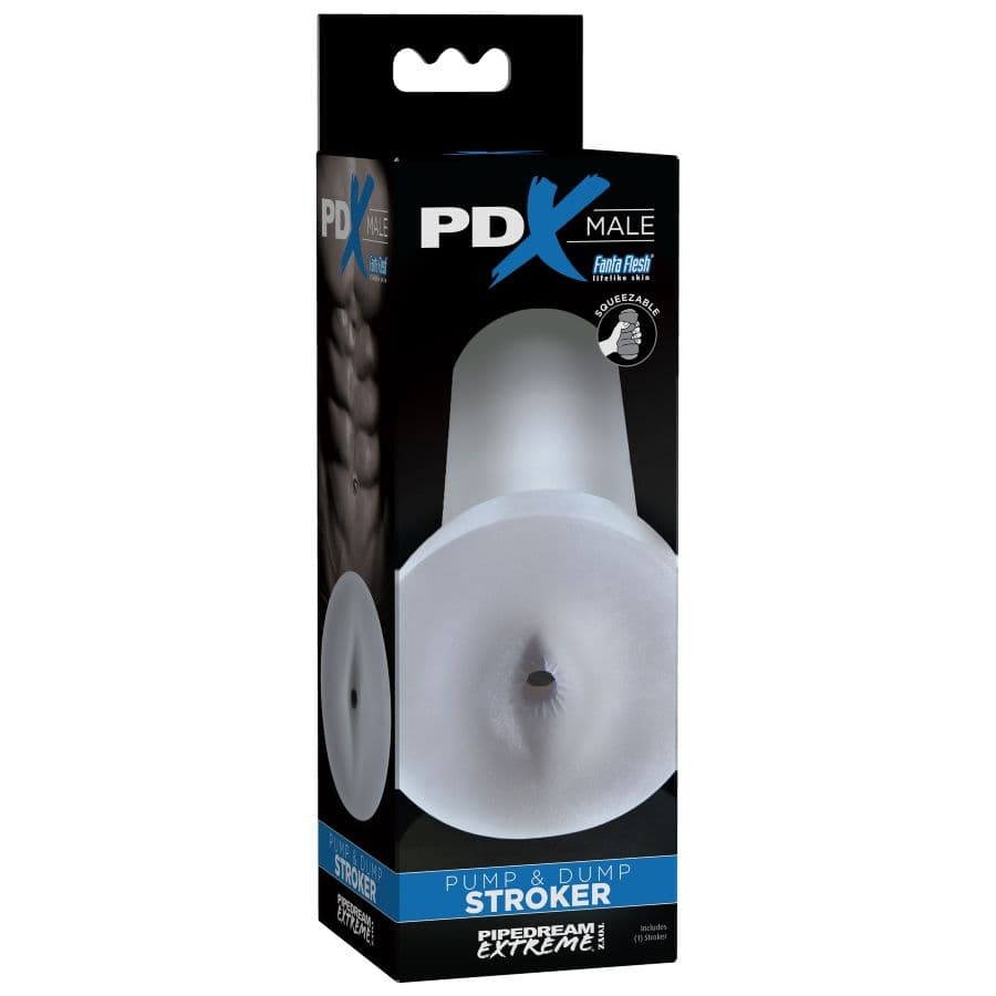 PDX MALE - PUMP AND DUMP STROKER - CLEAR 4