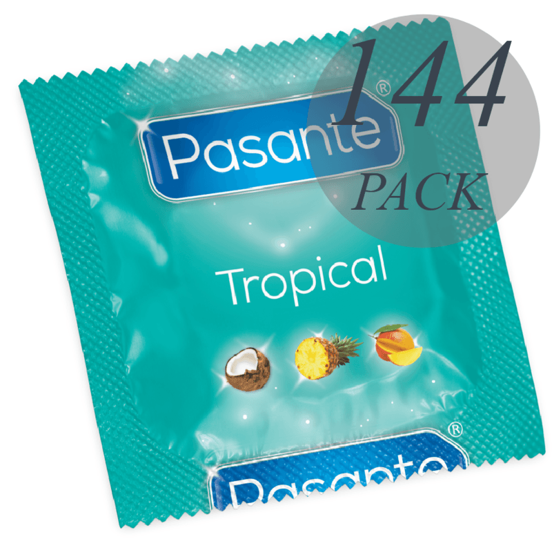 PASANTE - CONDOMS TROPICAL FLAVORS 144 UNITS 2