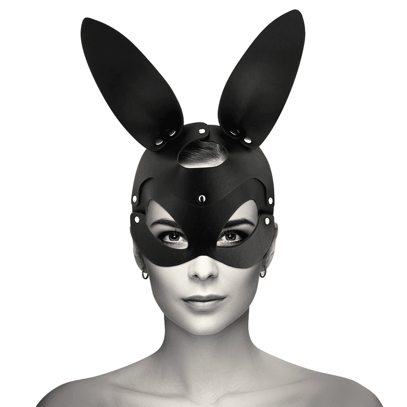 COQUETTE CHIC DESIRE - VEGAN LEATHER MASK WITH BUNNY EARS 2