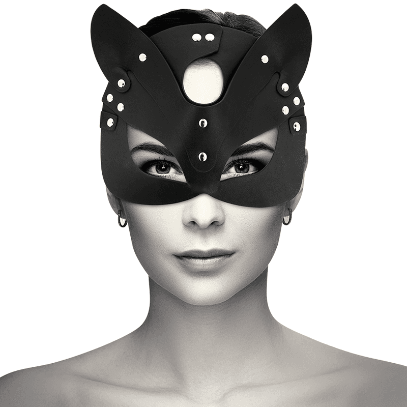 COQUETTE CHIC DESIRE - VEGAN LEATHER MASK WITH BUNNY EARS 2