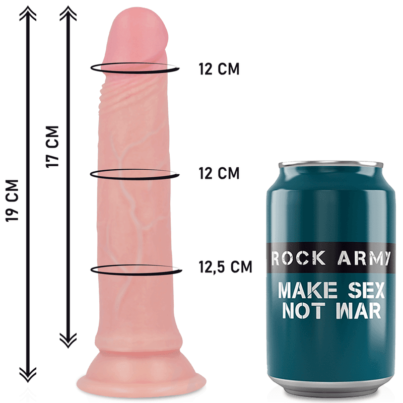 ROCKARMY - HARNESS + LIQUID SILICONE DILDO PREMIUM AVENGER 19 CM -O- 3.98 CM 3