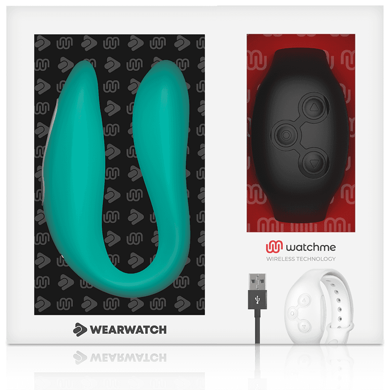 WEARWATCH - DUAL TECHNOLOGY VIBRATOR WATCHME AQUAMARINE / JET 5