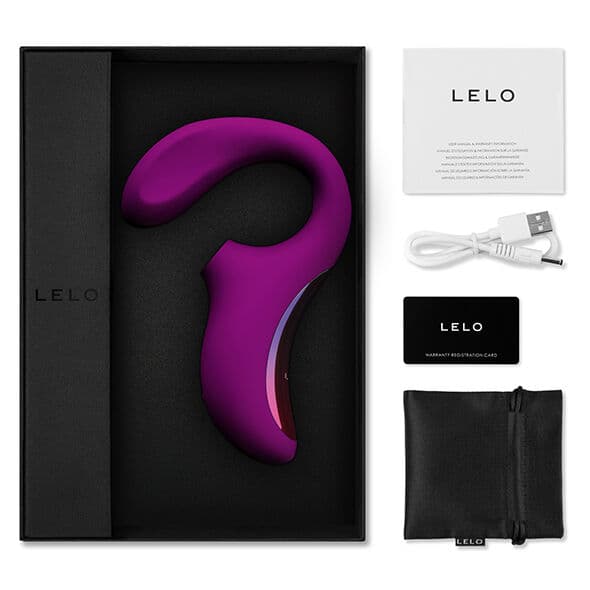 LELO - ENIGMA DOUBLE SUCTION STIMULATION PURPLE MASSAGER 3