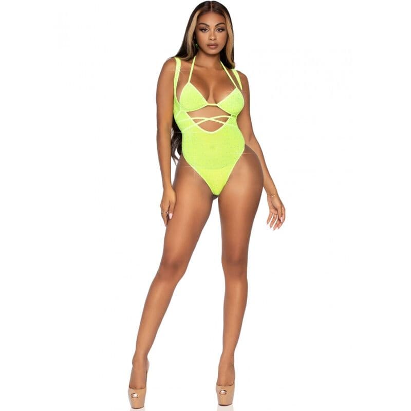 LEG AVENUE - BIKINI TOP AND BODYSUIT ONE SIZE 5