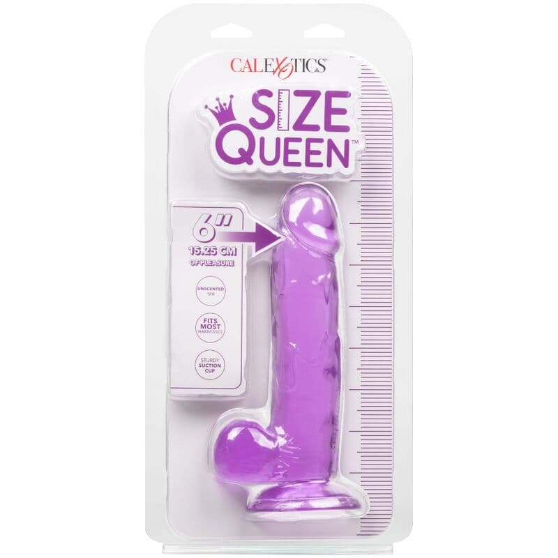 CALEXOTICS - SIZE QUEEN DILDO PURPLE 15.3 CM 4